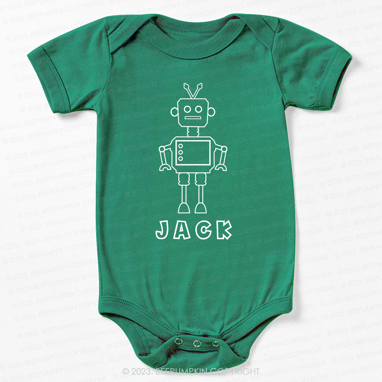 Personalized Robot coloring Bodysuit For Baby