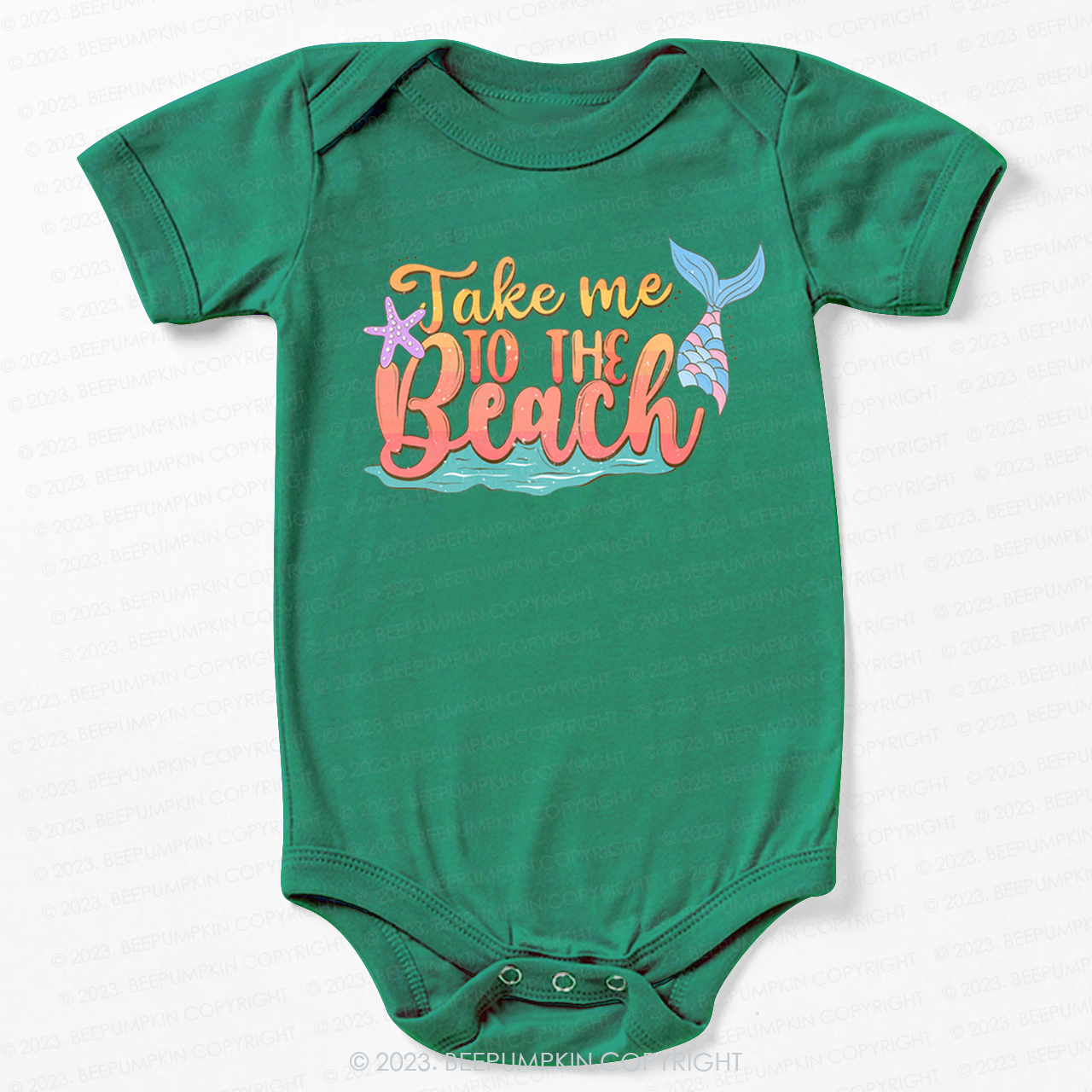 Take Me To The Beach Mermaid Bodysuit For Baby