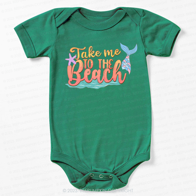 Take Me To The Beach Mermaid Bodysuit For Baby