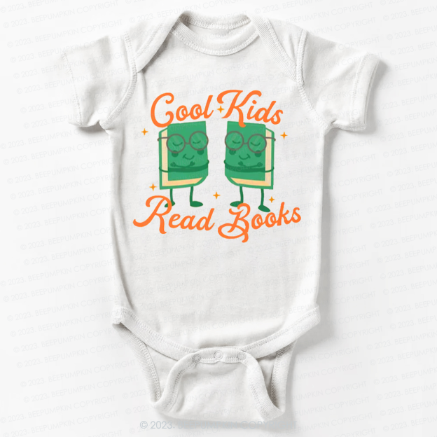 Cool Kids Read Books Funny Bodysuit For Baby