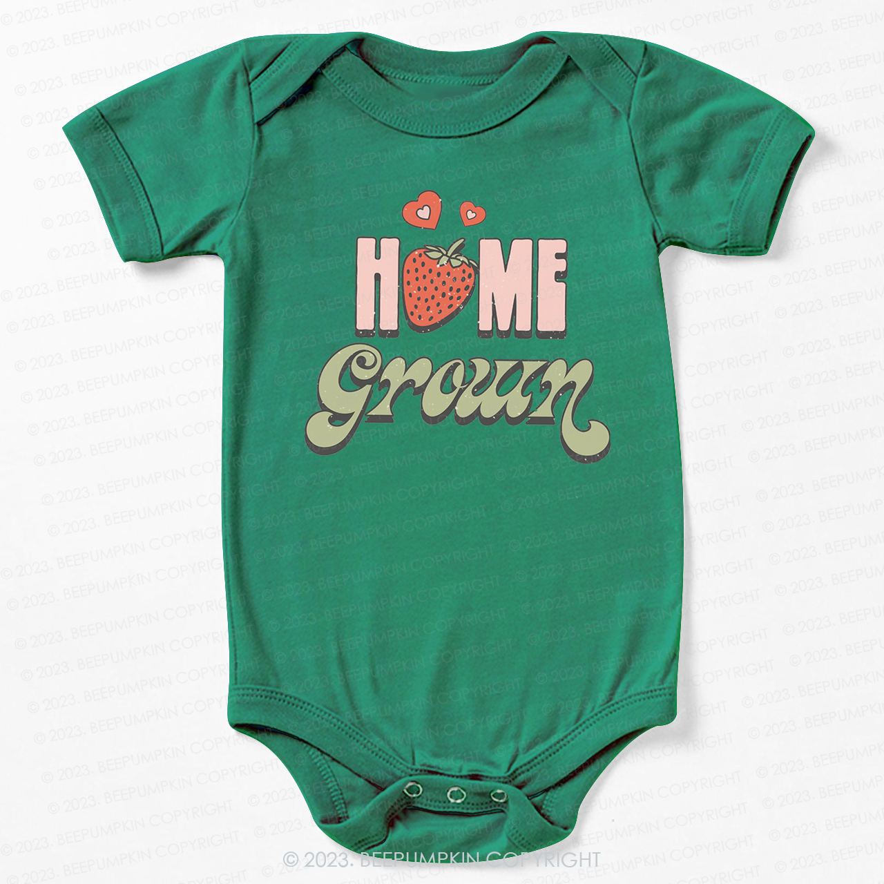 Vegan Natural Home Grown Bodysuit For Baby