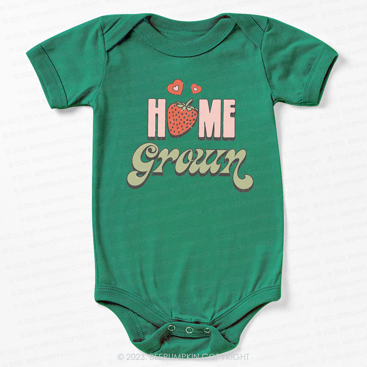 Vegan Natural Home Grown Bodysuit For Baby