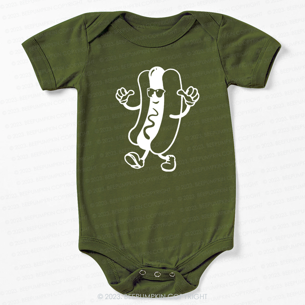 Cool Hot Dog Graphic Bodysuit For Baby