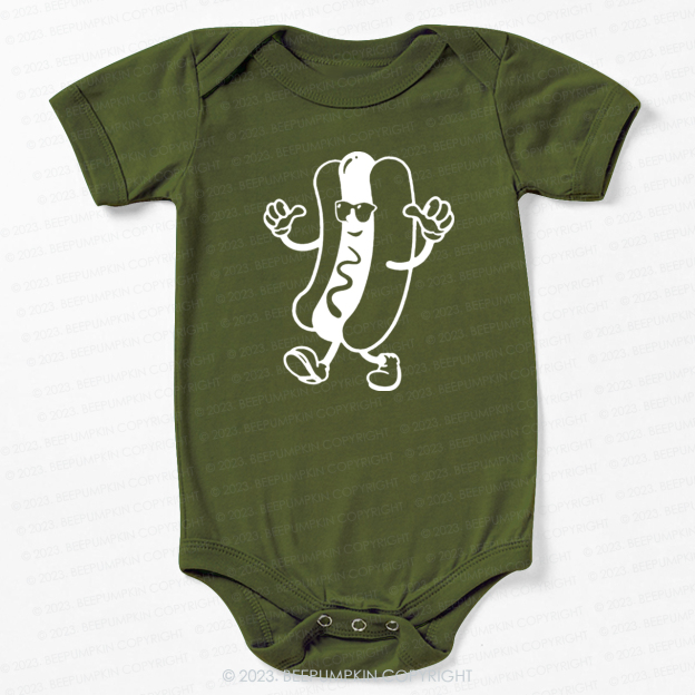 Cool Hot Dog Graphic Bodysuit For Baby
