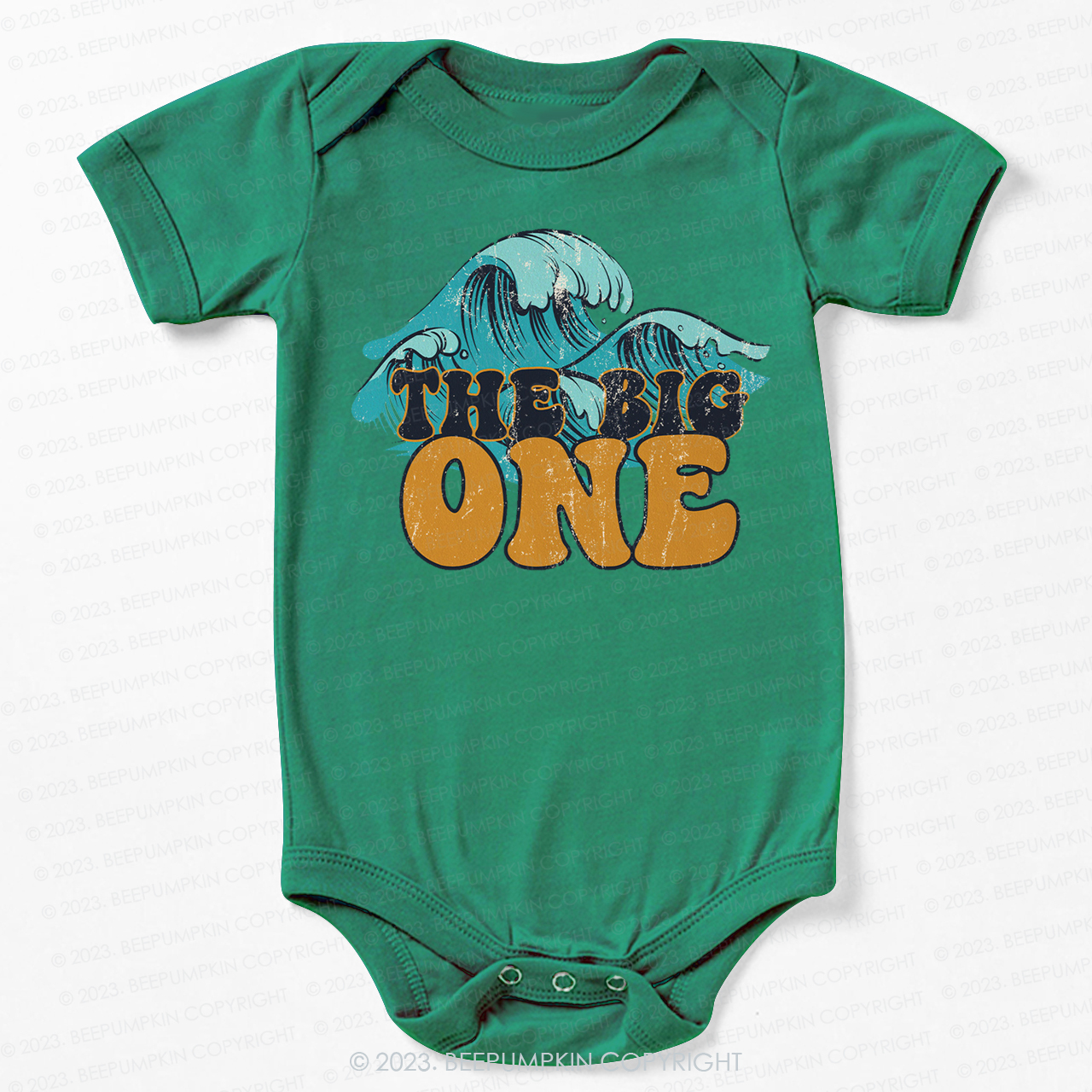 The Big One Retro Wave Birthday Bodysuit For Baby