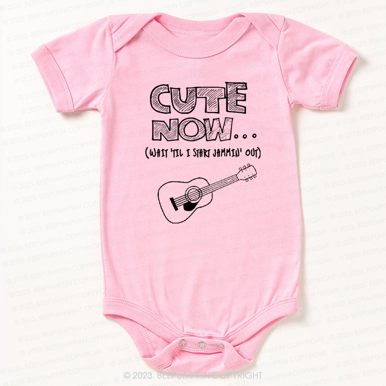 Guitar CUTE NOW Wait Til I Start Jammin Out Bodysuit For Baby