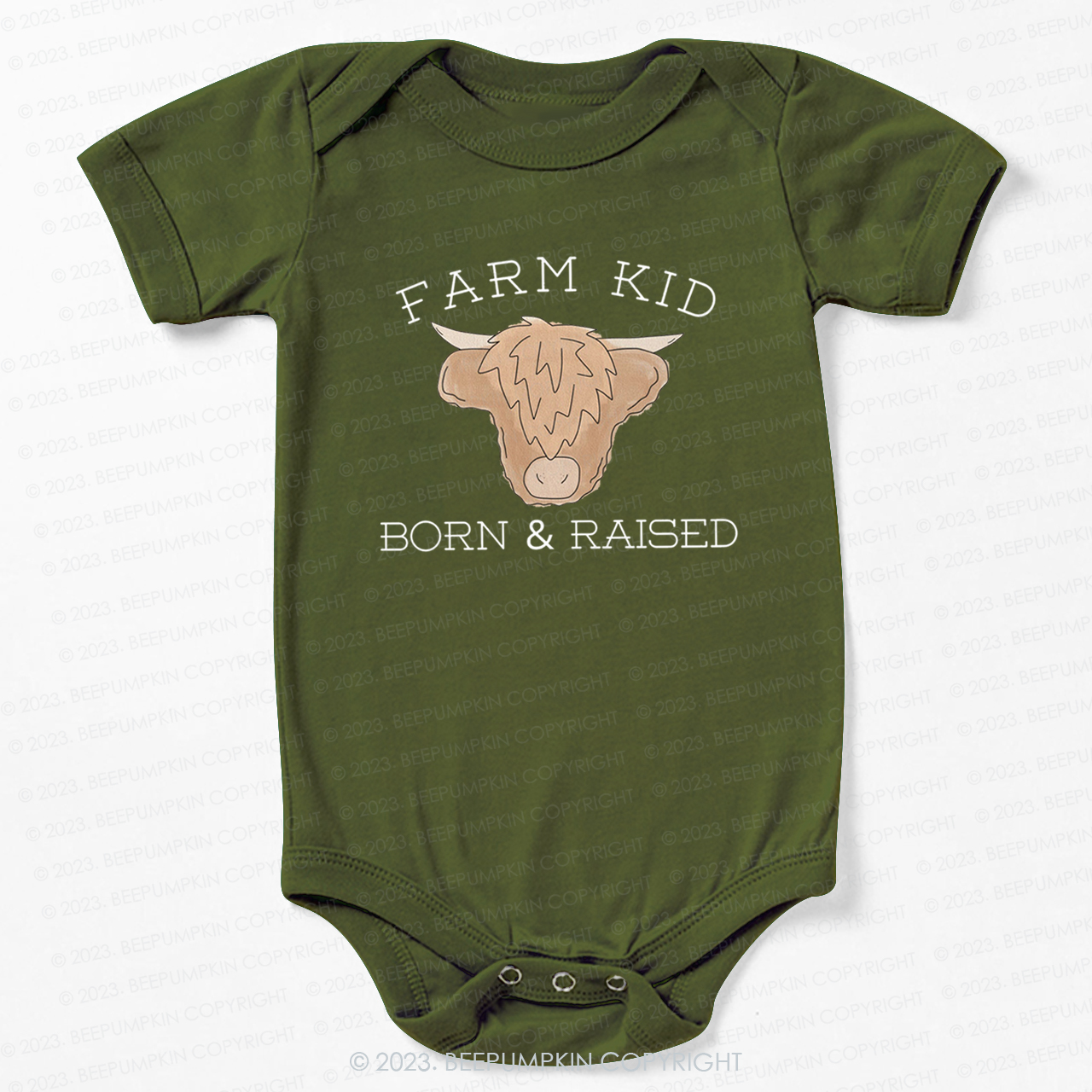 Farm Kid Born And Raised Bodysuit For Baby