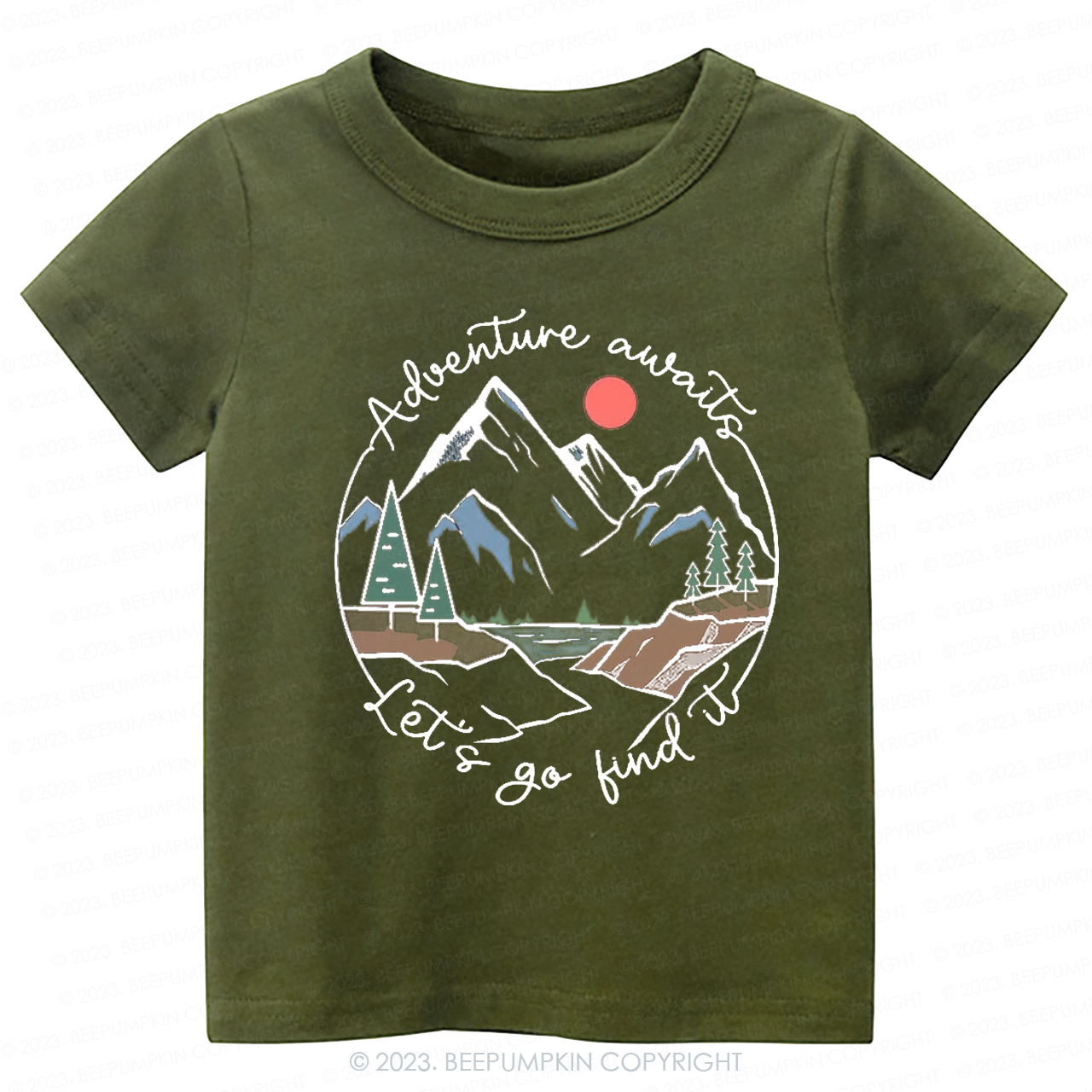 Adventure Awaits Let's Go Find It Kids Shirt