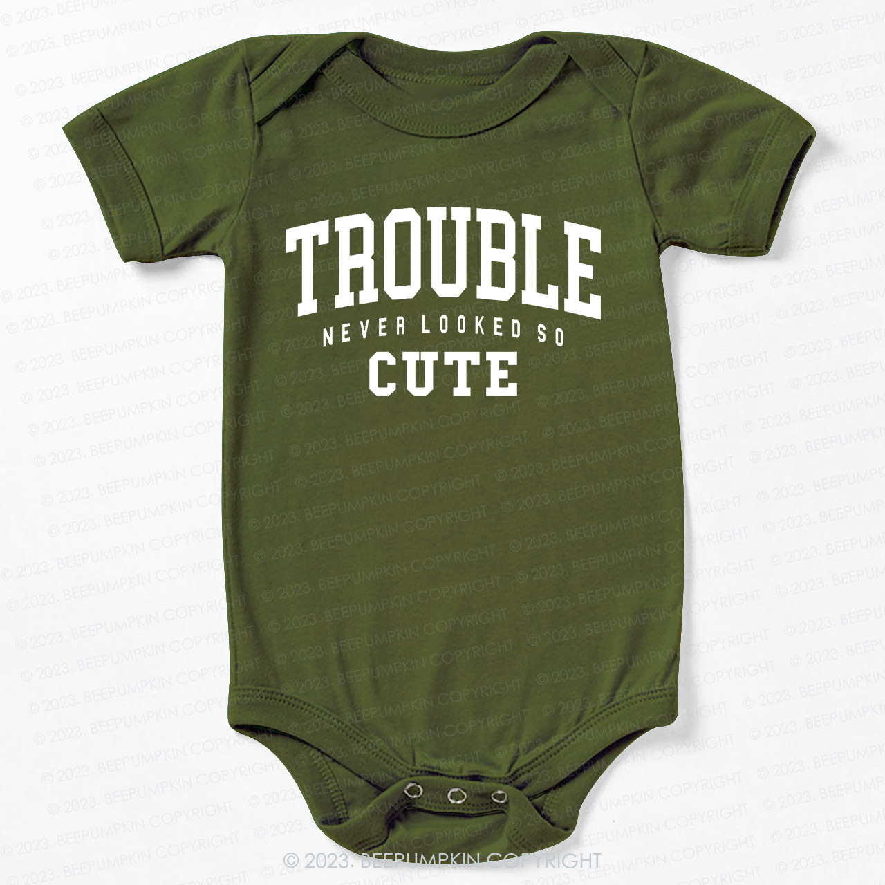 Trouble Never Looked So Cute Bodysuit For Baby