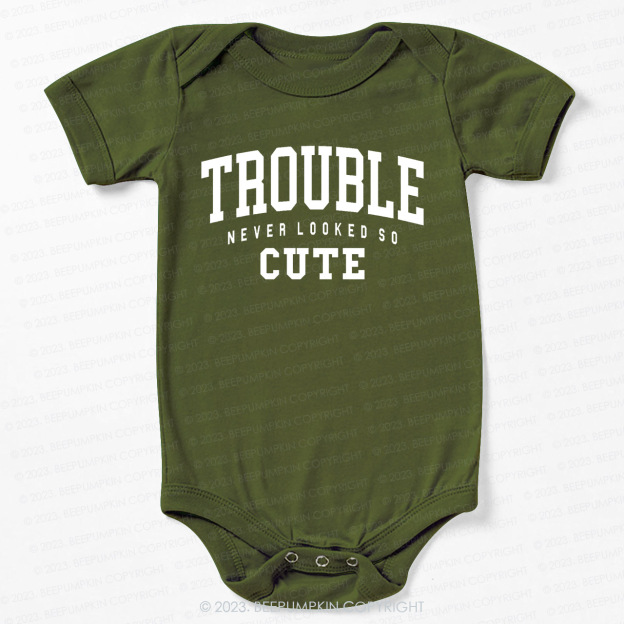 Trouble Never Looked So Cute Bodysuit For Baby
