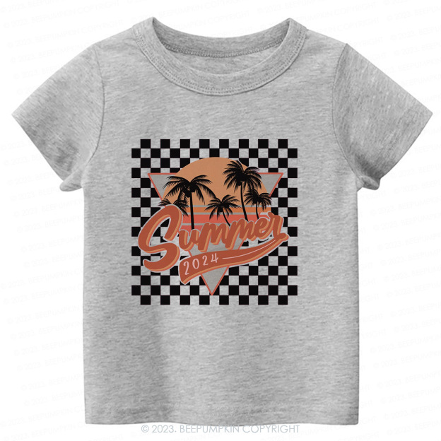 Retro Summer 2024 Natural Kids Shirt