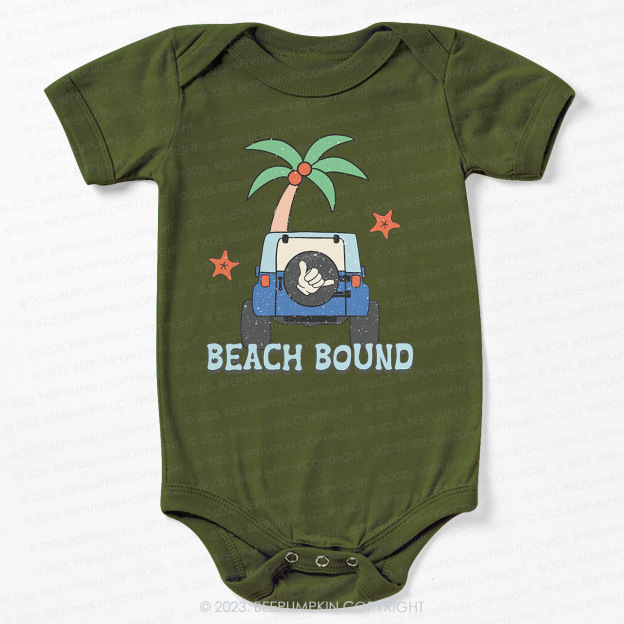 Beach Bound Car And Tree Bodysuit For Baby