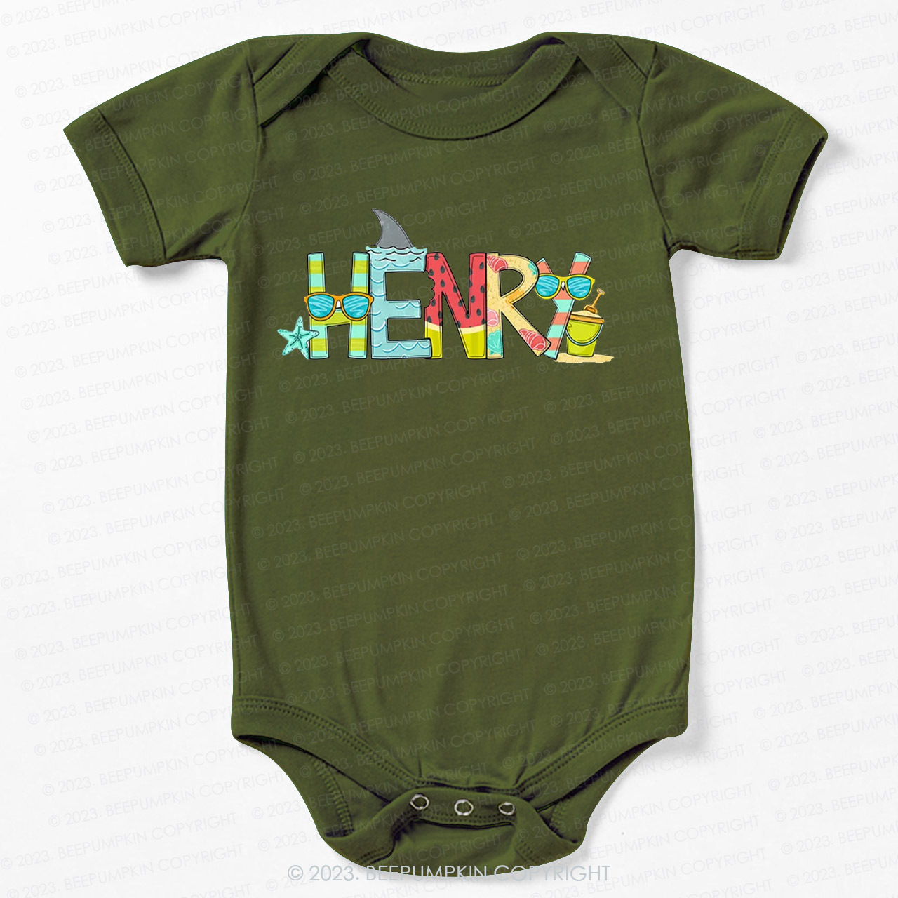 Personalized Summer Bodysuit For Baby