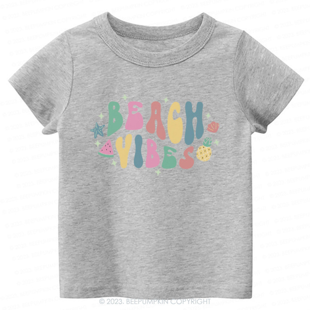 Retro Summer Beach Vibes Kids Shirt