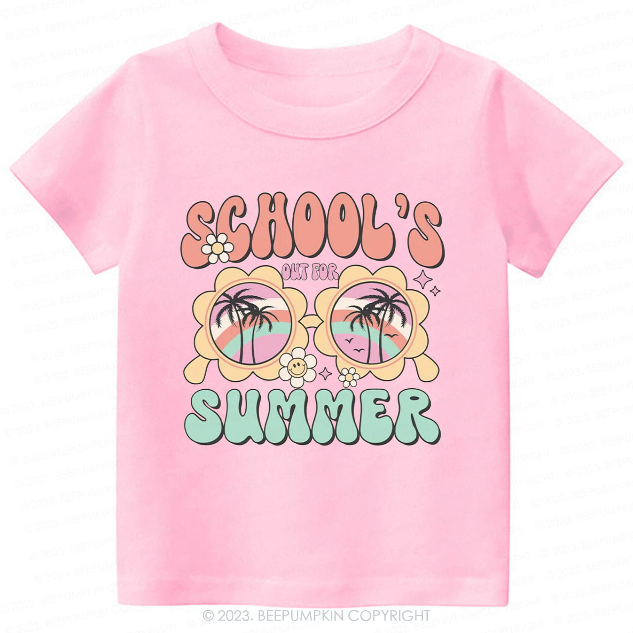 Beach Trip 2024 Tree Kids Shirt Sale-Beepumpkin™