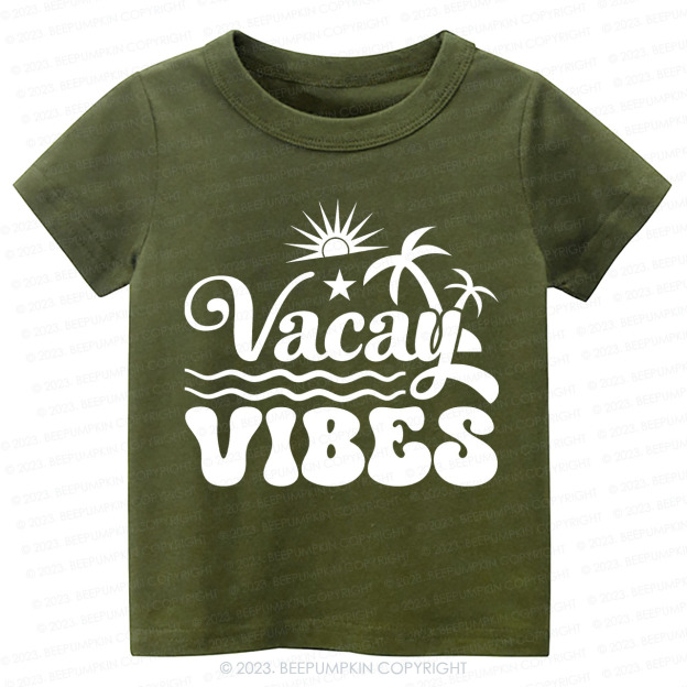 Summer Vacation Vacay Vibes Kids Shirt