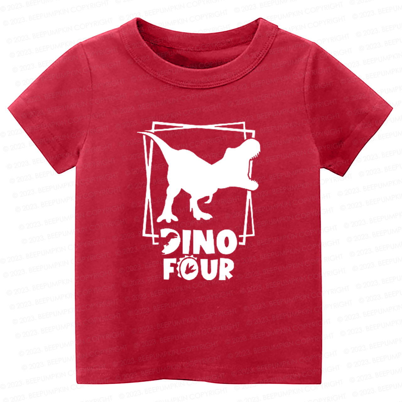 Dino Square T-Rex Kids Shirt