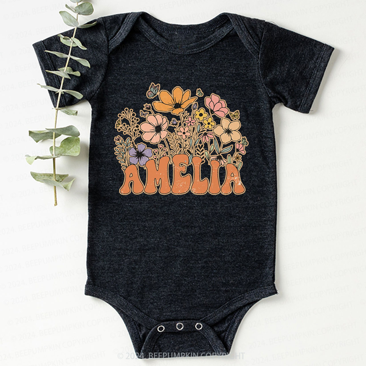Personalized Girl Bodysuit For Baby 