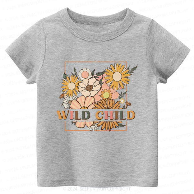 Retro Wild Child Toddler&Kids Tees 