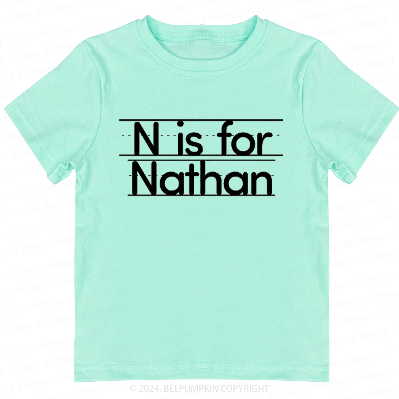 Custom Initial Back To School Shirt