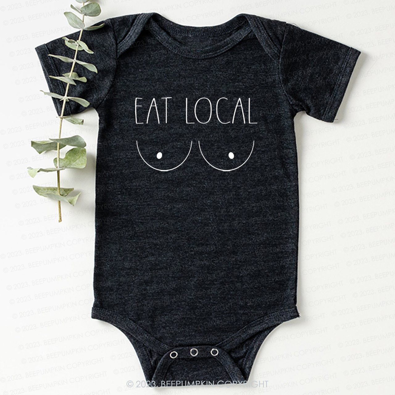 Breastfeeding Eat Local Funny Bodysuit For Baby 7