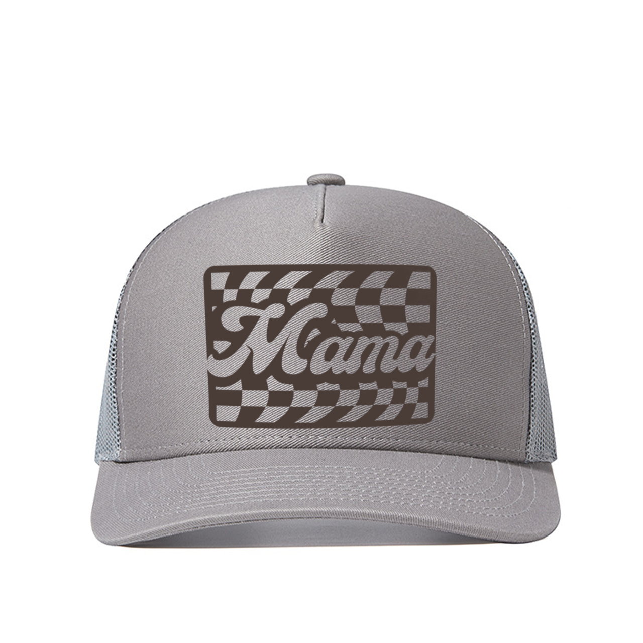 Checkerboard Mom Mama Trucker Hat