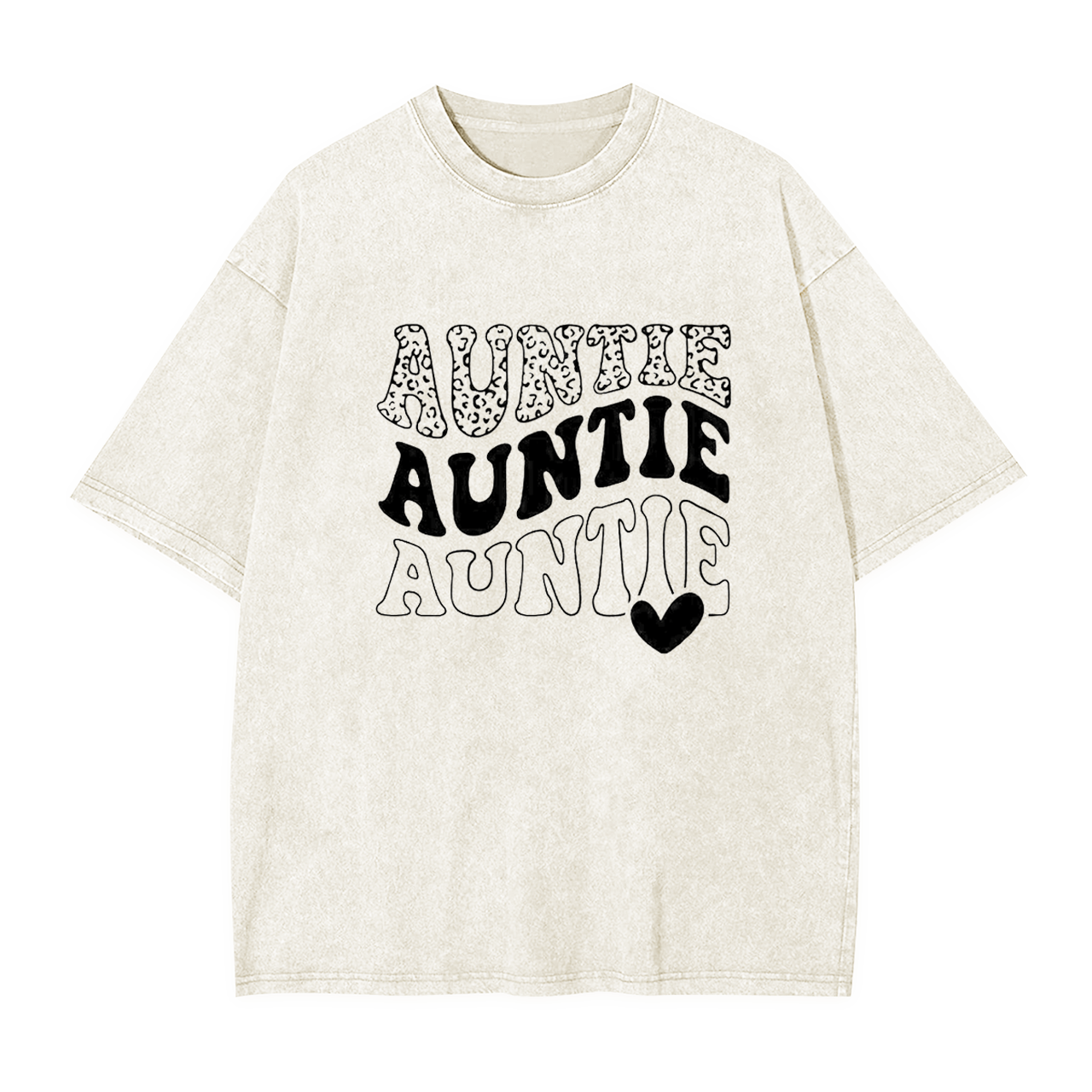  Cool Auntie leopard Aunt Washed Tees