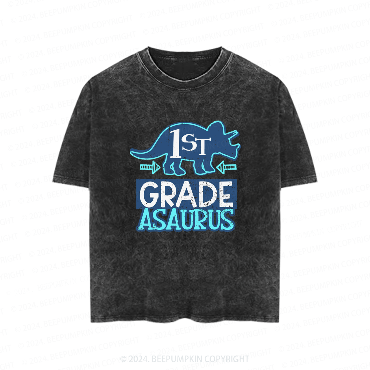 Personalized Grade Asaurus Toddler&Kids Washed Tees          