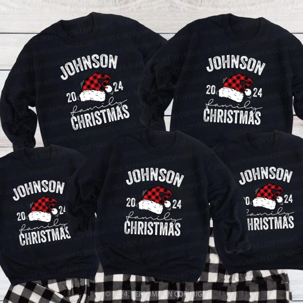 2024 Personalized Custom Christmas Family Sweatshirts