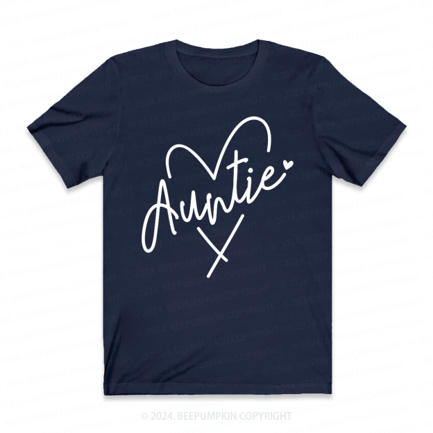 Auntie Heart Auntie Shirt