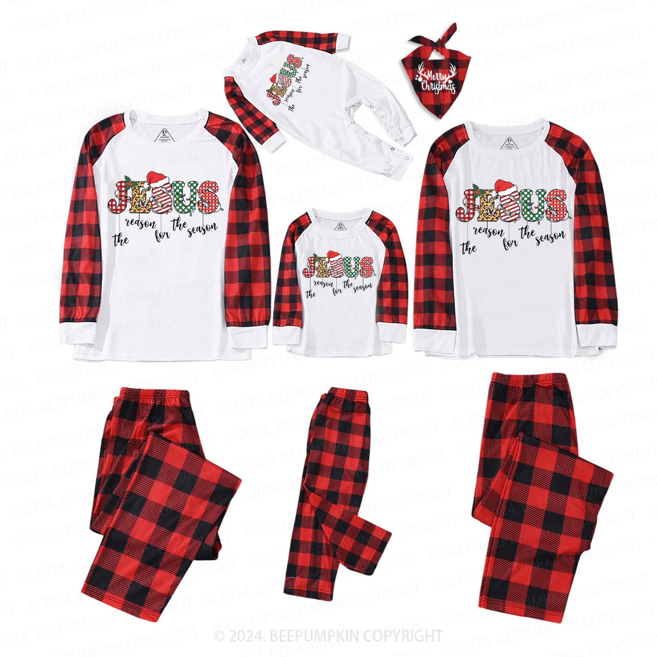 Jesus Christmas Christ Family Matching Pajamas
