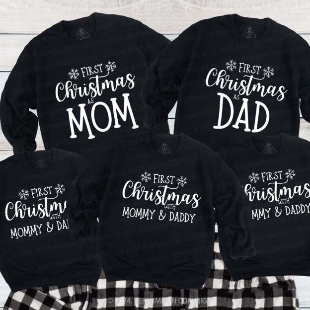 Our First Christmas Family Christmas Sweatshirt