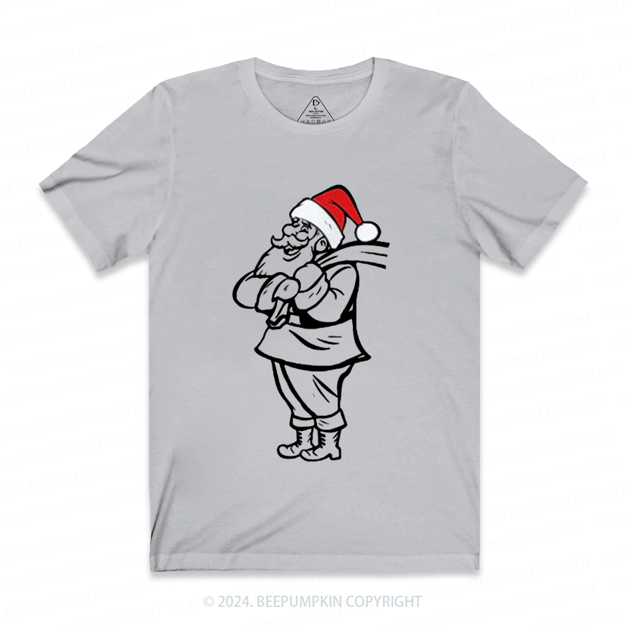 Santa Baby Couple Christmas Pregnancy T-Shirts Beepumpkin