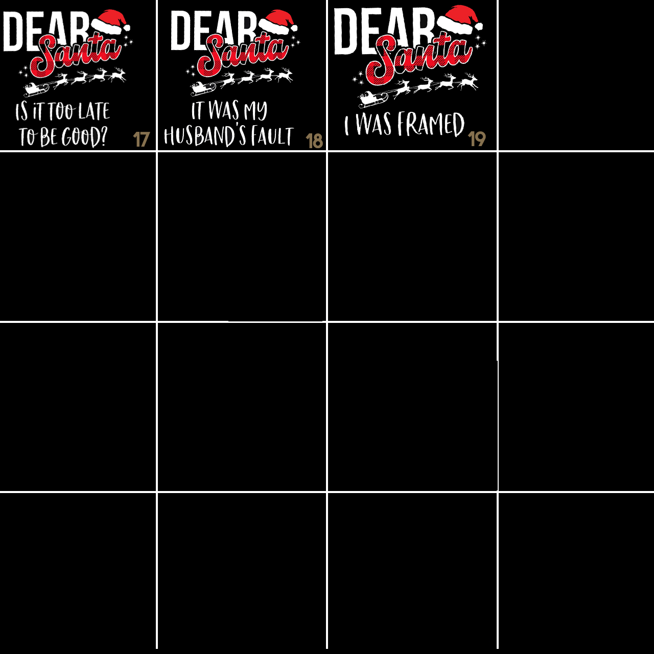 Dear Santa Elk Sleigh Family Matching Blue Pajamas Beepumpkin