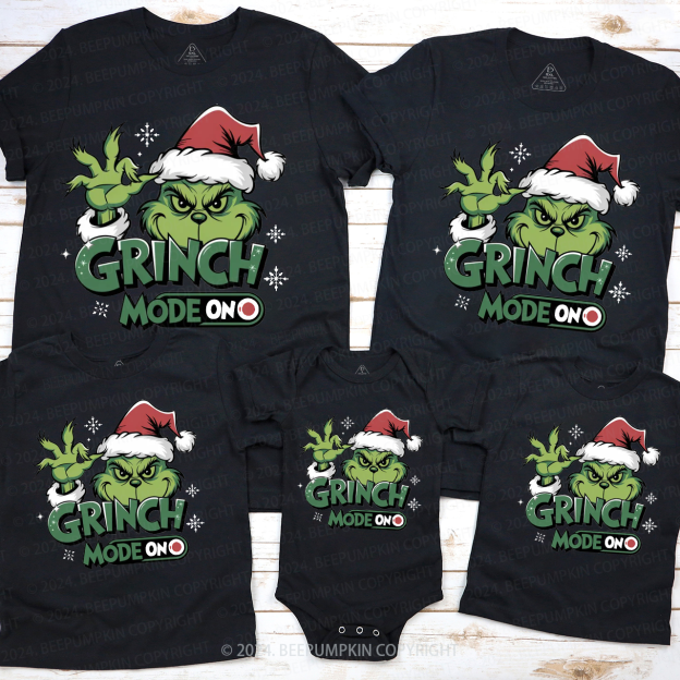 Christmas Mode On Family Matching T-Shirts Beepumpkin