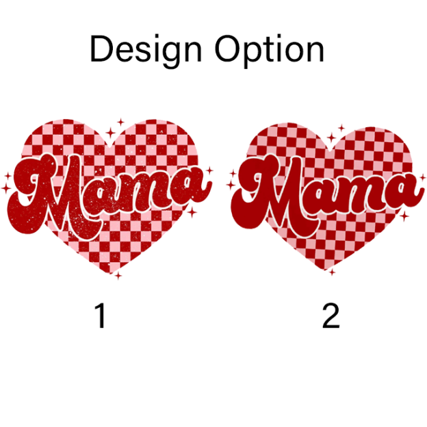 Mama Checkered Heart Sweatshirt For Mama