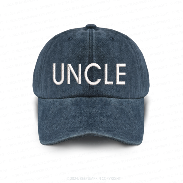 Vintage Washed UNCLE Embroidered Baseball Cap