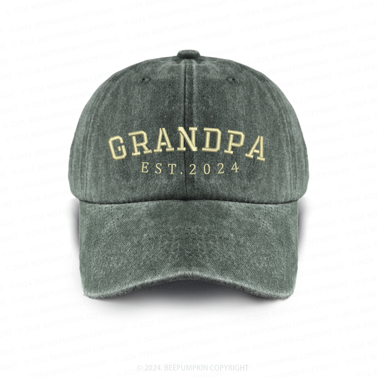Personalized Date Embroidered Vintage Aldult Baseball Hat
