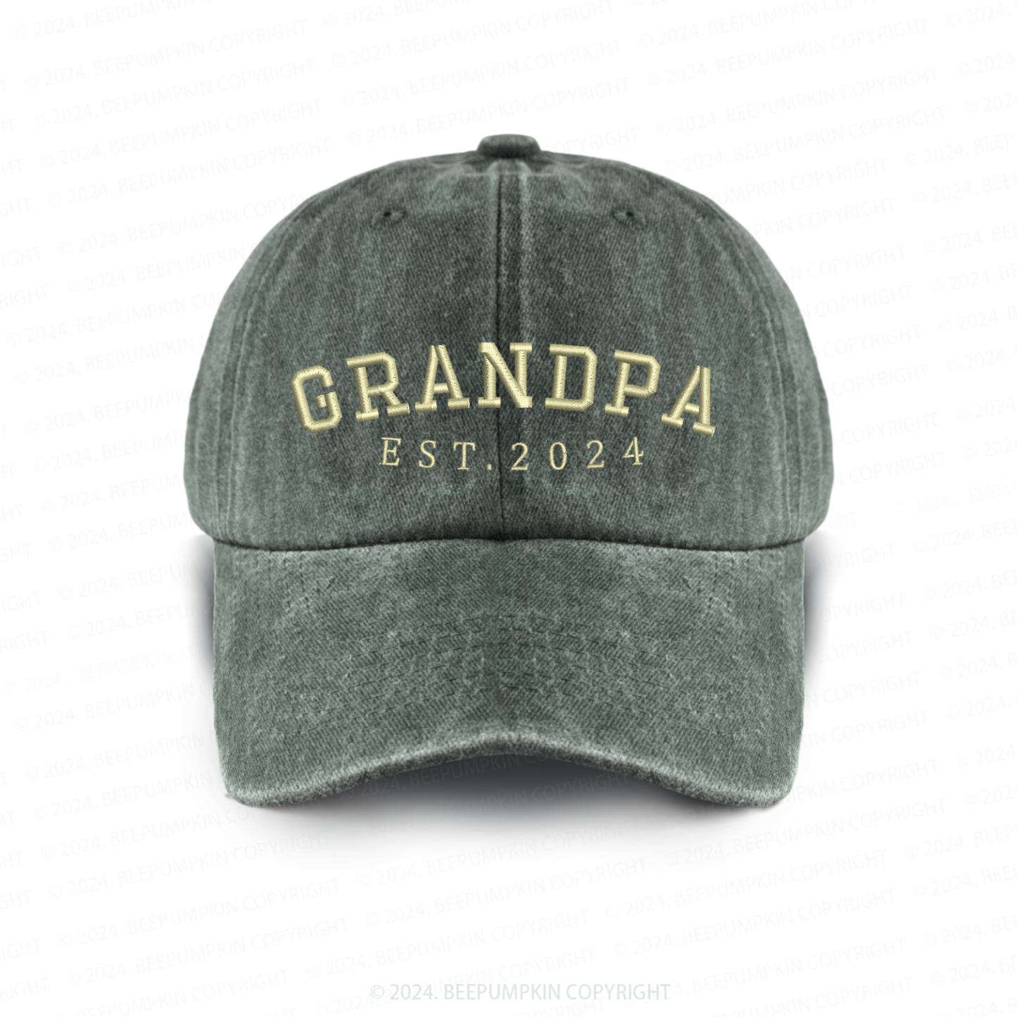 Personalized Date Embroidered Vintage Aldult Baseball Hat