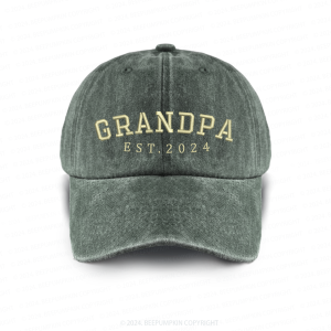 Image of Personalized Date Embroidered Vintage Aldult Baseball Hat