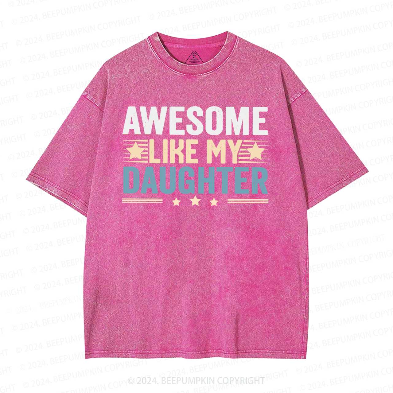 Awesome Like My Daughter Washed T-Shirts 