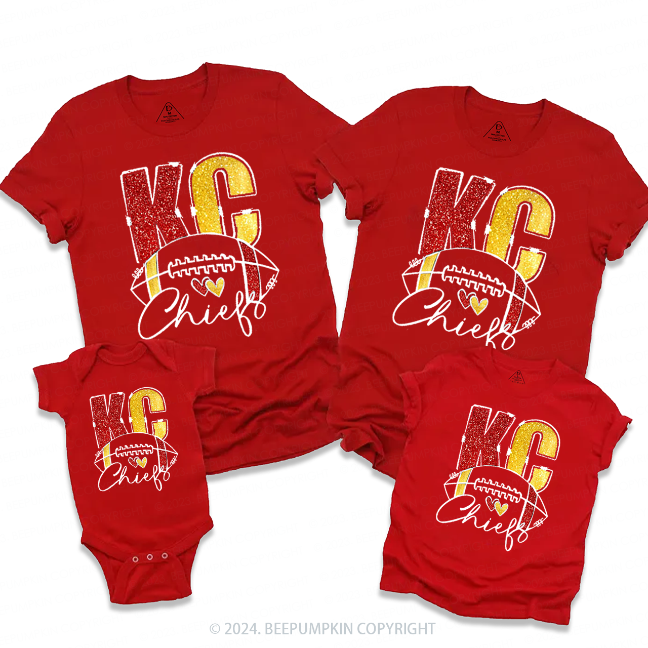KC Kingdom Football Family Matching Tees Beepumpkin
