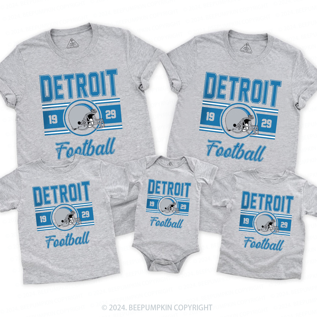 Classic Vintage Football Family Matching Tees Beepumpkin