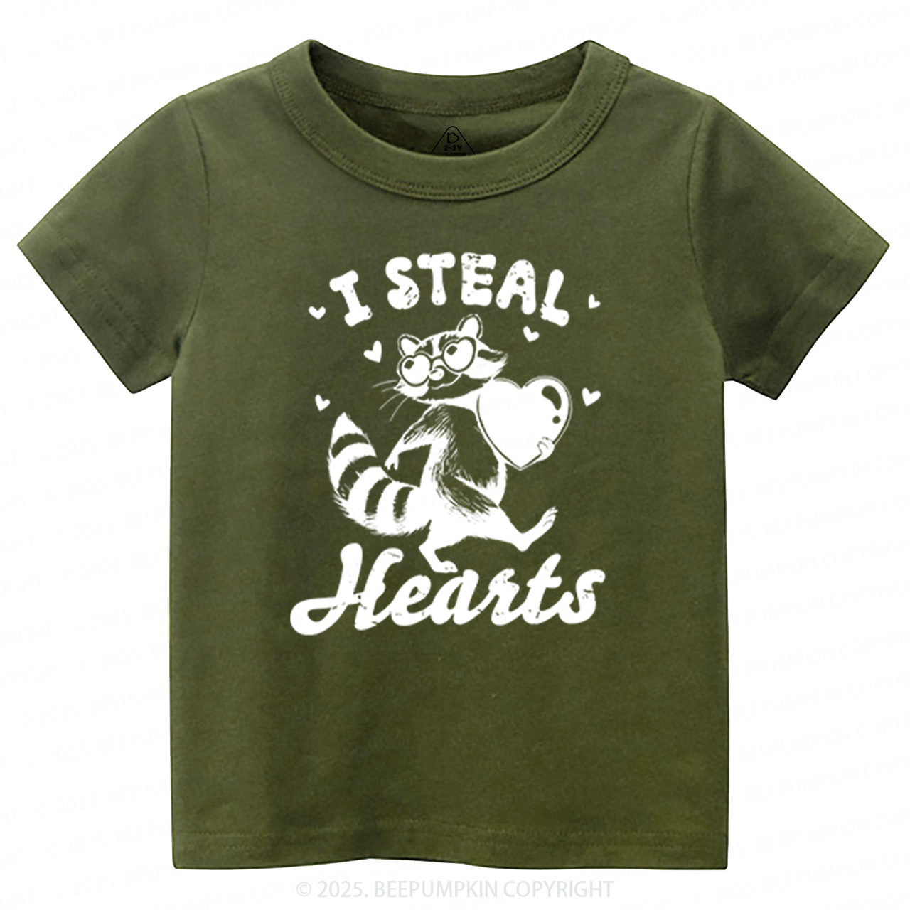 I Steal Hearts Valentine's Day Toddler&Kid's Tees Beepumpkin