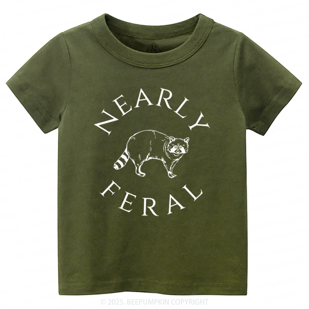 Nearly feral Toddler&Kid's Tees Beepumpkin