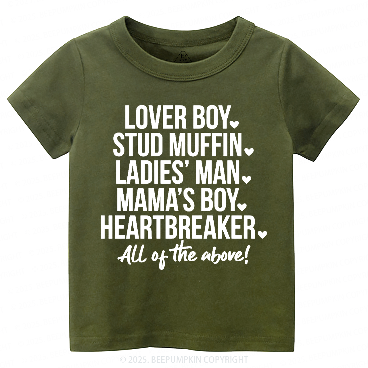 Boys Valentine's Day Toddler&Kid's Tees Beepumpkin
