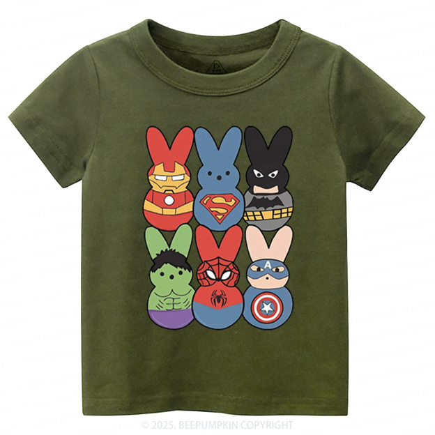 Heroes Easter Day Toddler&Kid's Tees Beepumpkin