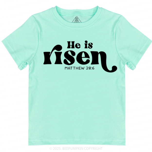 He Is Risen Toddler&Kid's Tees Beepumpkin