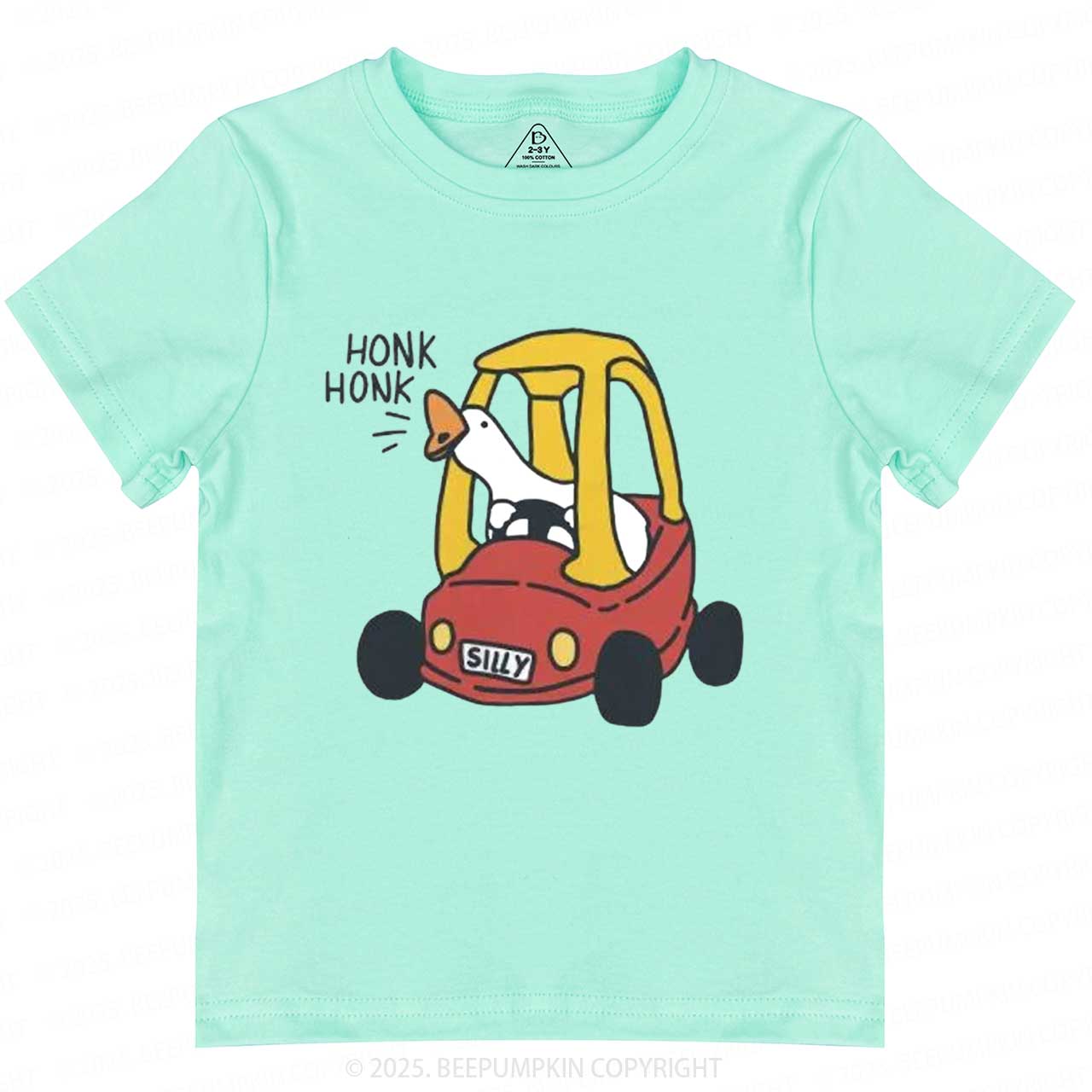 Silly Goose Red Car Toddler&Kid's Tees Beepumpkin