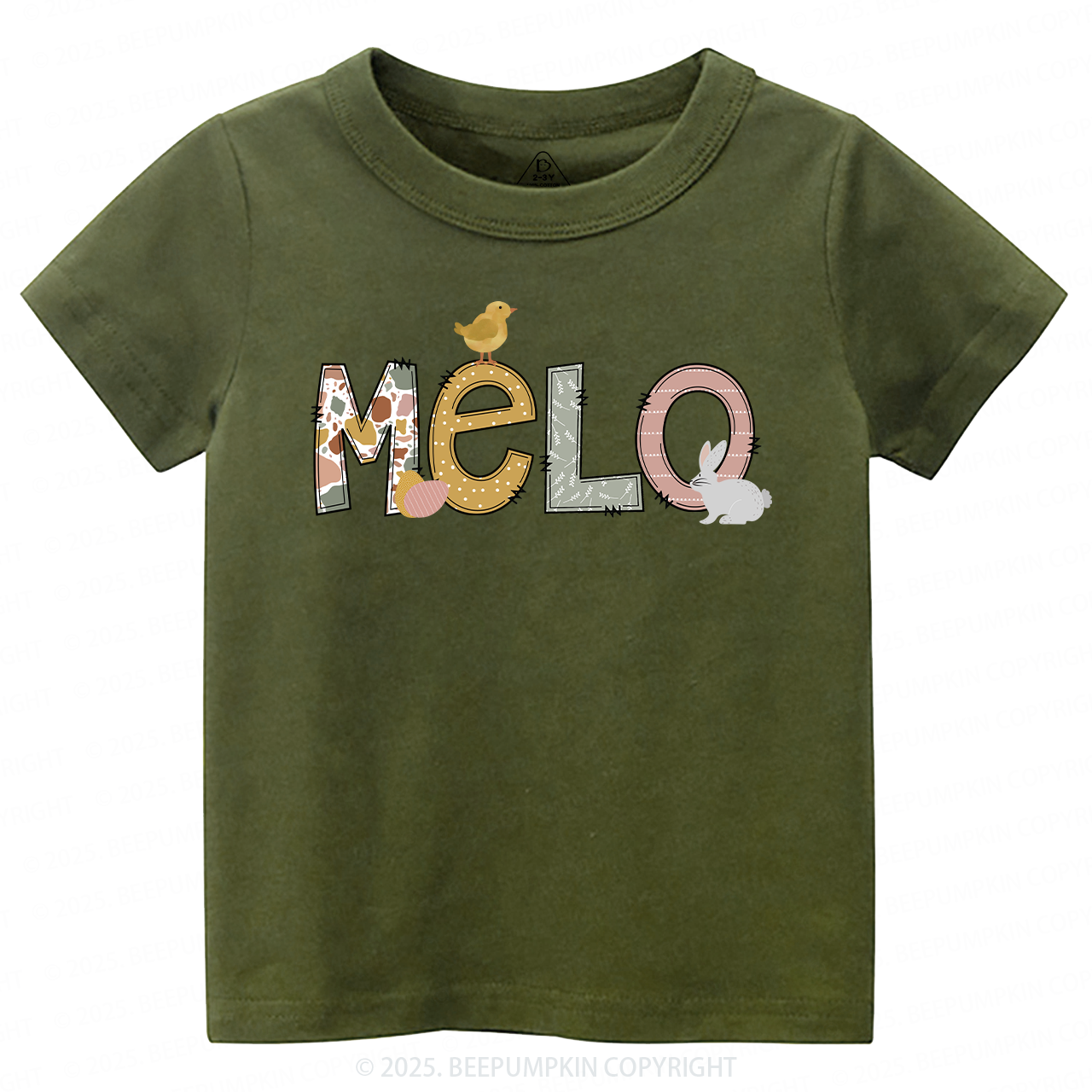 Personalized Name Easter Toddler&Kid's Tees Beepumpkin